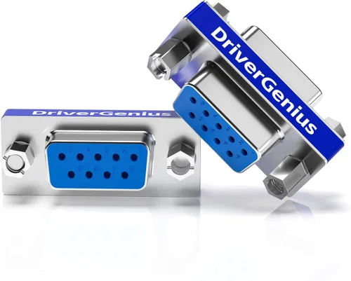 Vista 7 de DriverGenius RD232M2M DB9 Serial RS232 COM Cambiador de género para adaptador de cable USB a serie RS232 (macho/macho)