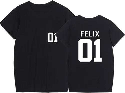 Vista 9 de Skz 5 Star Album Merch Shirt Felix Jisung Hyunjin Minho Bangchan Changbin Concerts Tee Rockstar 8th Tops