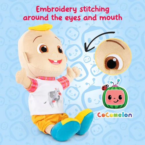 Vista 4 de Jay Franco CoComelon JJ - Almohada de peluche de microfibra de poliéster súper suave, 17 pulgadas (producto oficial de CoComelon)