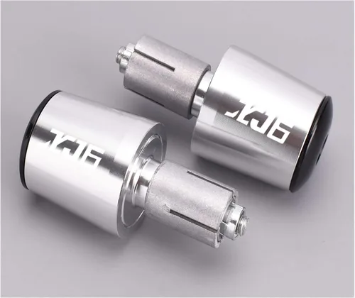 Vista 3 de 7/8" 22mm Motorcycle Handlebar EndsPlug Slider Handlebar End Grips Cap for Yamaha XJ6 XJ6N Diversion 2017 2018 2019 2020 2021 (Color : Silver)