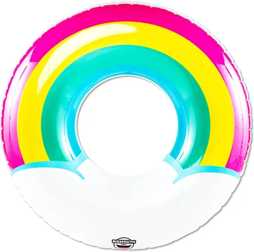 Vista 3 de BigMouth Inc. Tubo flotante inflable de más de 5 pies de ancho, anillo de natación, decoración de fiesta de piscina de verano al aire libre