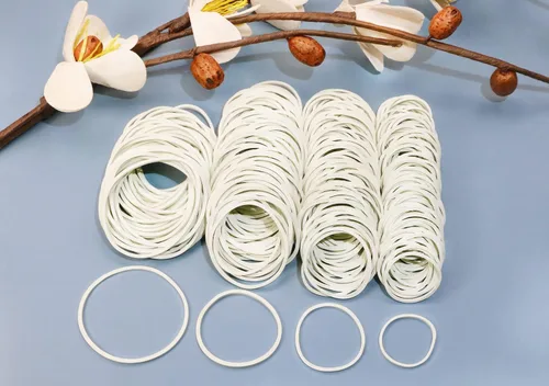 Vista 3 de ONLYKXY 350 bandas de goma natural blanca, bandas elásticas suaves de 0.98 pulgadas/1.49 pulgadas/1.49 pulgadas/1.79 pulgadas, bandas elásticas