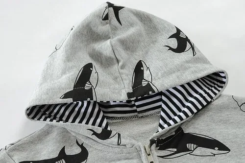 Vista 3 de Sudadera con capucha para niños pequeños, sudadera con capucha para bebé, con cremallera, abrigo de manga larga para invierno, camisas con capucha