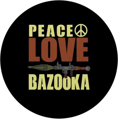 Vista 3 de Bazooka Peace Love PopSockets PopGrip intercambiables