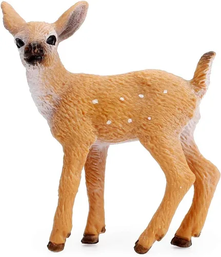 Vista 4 de Figuras de animales del bosque para decoración de tartas, juego de figuras de juguete de criaturas del bosque (5 piezas de animales del bosque)