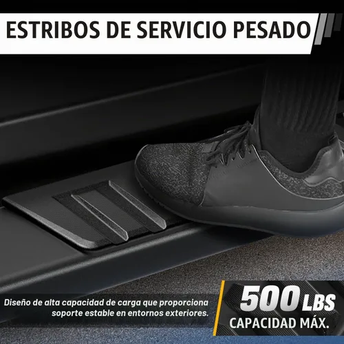 Vista 4 de Auto Dynasty - Estribos para Chevy Silverado Sierra Extended Cab 07-19