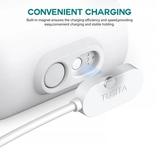 Vista 5 de TUSITA Cable de carga magnético para interiores compatible con Arlo Ultra 1 2, Pro 3 4 5 2K - 3M, color blanco