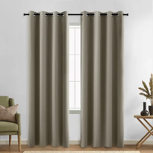 Vista 149 de KOUFALL Cortinas de Baño Aqua para Ventana, Juego de 2 Paneles Decoración Costera Cortinas Cortas Opacas para Ventana Pequeña de Cocina Puerta