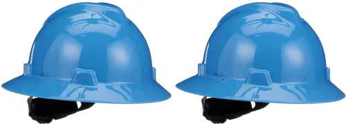 Vista 13 de MSA V-Gard Casco de Ala Completa con Suspensión - Carcasa de Polietileno, Protección Superior contra Impactos y Correas de Corona Autoajustables