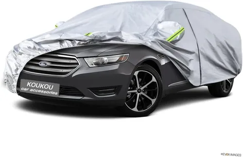 Vista 124 de KouKou Funda impermeable para automóvil SUV adecuada para BMW X1 de 2009 a 2025, 7 capas a prueba de viento para todo tipo de clima, cubierta