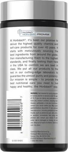 Vista 3 de Horbäach Glucosamina condroitina MSM 3600 mg 360 comprimidos Fórmula avanzada con cúrcuma Sin OMG, sin gluten Fórmula avanzada con cúrcuma