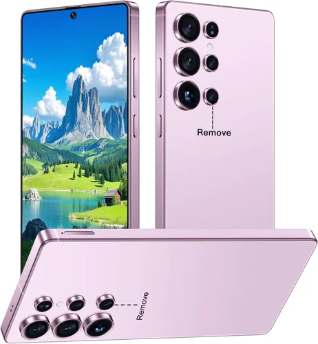 Vista 11 de I25 Ultra 5G - Teléfono inteligente desbloqueado, 16 GB+512 GB 7000 mAh, teléfono celular completamente para Android 14, pantalla HD de 6.99 Rosa