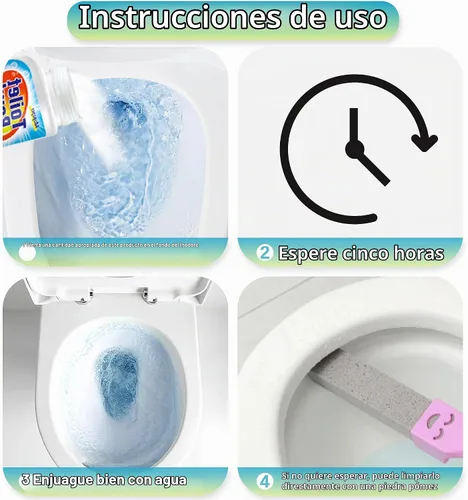 Vista 2 de Piedra pómez para limpieza de inodoros, limpia poderosamente anillos de agua dura, acumulación de calcio y manchas, adecuada para limpiar inodoros