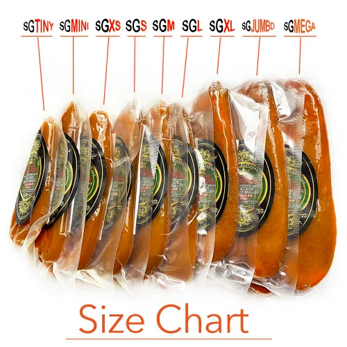 Vista 3 de Oro de Cerdeña" - Auténtico Bottarga/Kosher de Cerdeña - Las unidades pesan entre 3.53 y 3.88 onzas