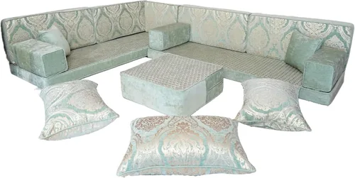 Vista 10 de arabicsofa Sofá de Majlis Árabe – Asientos de Piso Modulares Hechos a Mano