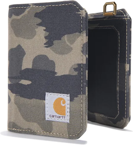 Vista 8 de Carhartt Mens Trifold Durable Wallets Available in Leather and Canvas Styles