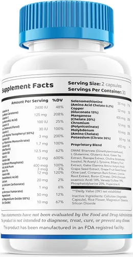 Vista 7 de LIVORKA - Paquete de 2 cápsulas Cognicare Pro, Cognicare Pro, pastillas Cognicare Pro, fórmula avanzada Cognicare Pro, Cognicare Pro Vitaminas