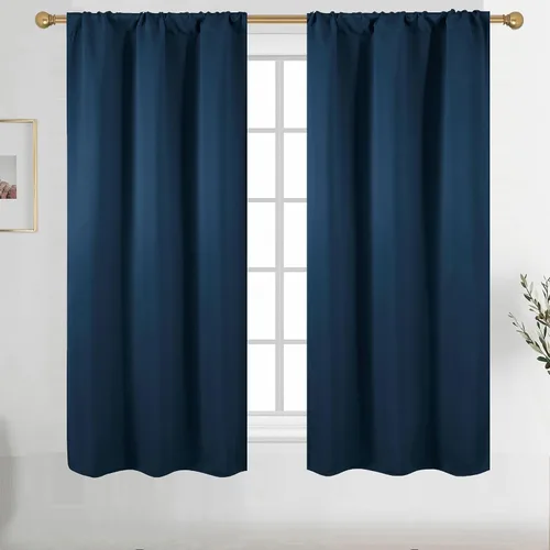 Vista 85 de Diraysid Cortinas opacas beige para dormitorio y sala de estar, cortinas con aislamiento térmico para oscurecer la habitación, 42 x 63 pulgadas, 2
