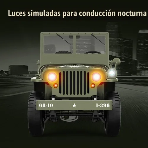 Vista 7 de Coche de control remoto, 2.4Ghz 4WD Off Road RC Vehículo con luces conectadas, Rc Crawler 1:10 Camiones de control remoto todo terreno RTR Hobby RC