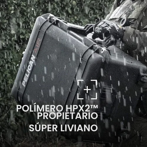 Vista 6 de Pelican Funda Air 1607 con espuma - Negro