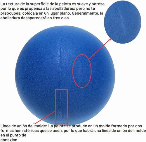Vista 5 de Balón de espuma suave sin ruido de 7 pulgadas para kickball y dodgeball, para actividades en interiores