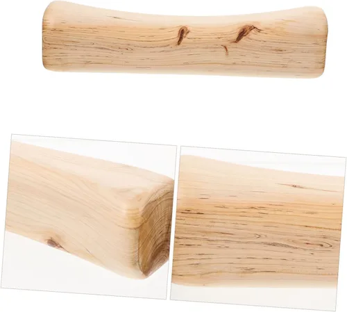 Vista 5 de Almohada de sauna de madera ortopédica para el cuello Almohada de apoyo para el dolor de cuello Almohada de espalda baja Suministro de sala de vapor
