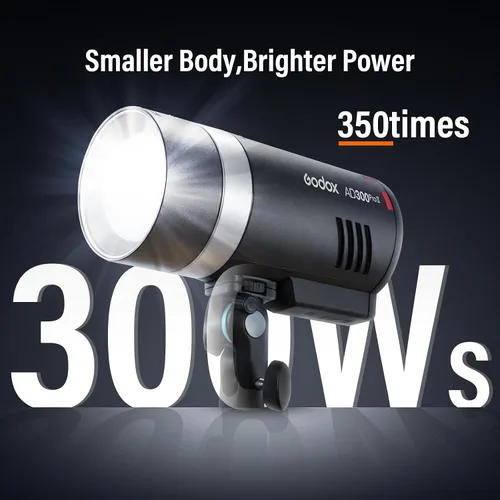Vista 10 de Godox AD300 Pro II 300Ws TTL Pantalla táctil 2.6lb Flash portátil