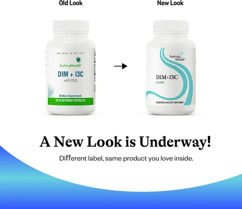 Vista 7 de Seeking Health DIM e I3C - Apoya el metabolismo hepático saludable de estrógeno - Fórmula con DIM e I3C para apoyar una respuesta celular saludable