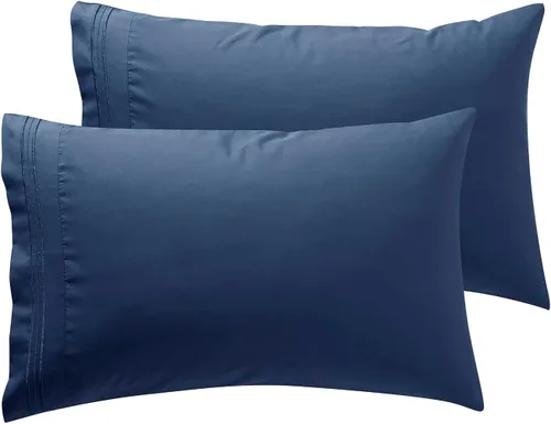 Vista 56 de Nestl - Juego de 2 fundas de almohada de microfibra azul playa tamaño Queen, 20 x 30 pulgadas