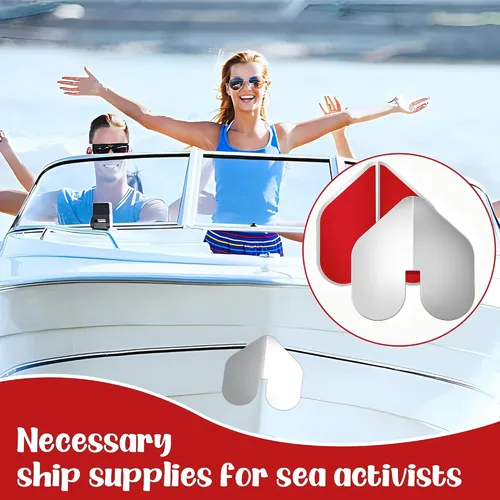 Vista 5 de DECOHS 2 protectores de arco para barcos - Protector de arco de acero inoxidable con muescas - Protector de quilla de arco con adhesivo