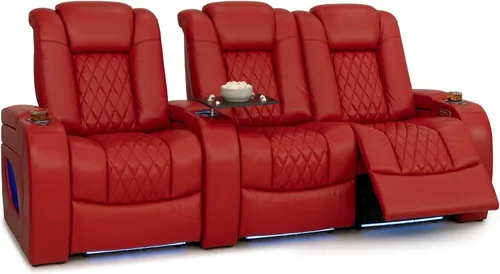 Vista 51 de Seatcraft Asientos de cine en casa Virtuoso LT Tawny Single reclinable Leonado