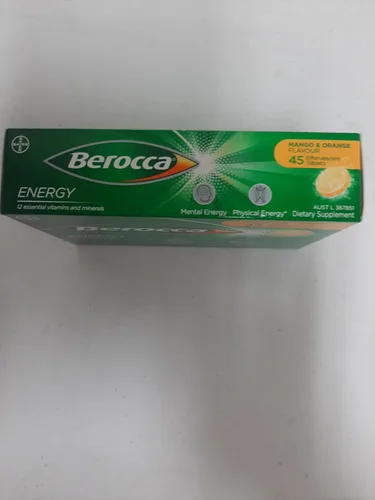 Vista 3 de Berocca Energy Vitamin B & C Mango & Orange Flavour efervescentes tabletas 45