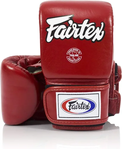 Vista 9 de Fairtex TGO3 - Guantes de boxeo Muay Thai para hombres, mujeres, niños, diseño especial de pulgar abierto, guantes de MMA, kickboxing, gimnasio