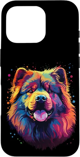 Vista 18 de Watercolour Colourful Dog Chow Chow Case for iPhone 16