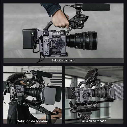 Vista 7 de SmallRig Kit de jaula de cámara para Sony FX6, jaula compacta con placa
