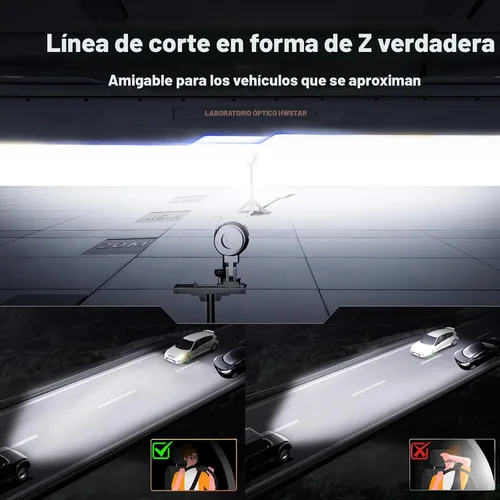 Vista 4 de HWSTAR Par de faros delanteros LED redondos 1000% brillantes antideslumbrantes de 7 pulgadas, compatibles con Jeep Wrangler JK, JKU, TJ, LJ, Chevy