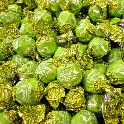 Vista 6 de Lindt Lindor Edición Limitada Trufas de Chocolate con Leche y Pistacho - Bolsa de 22 oz (625 g, 50 piezas) Chocolates Gourmet Envueltos