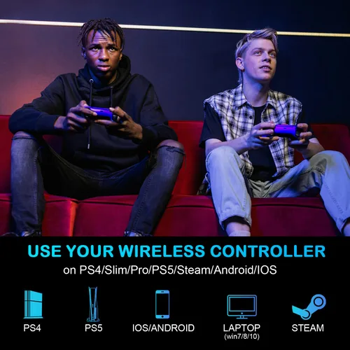 Vista 7 de YU33 Ymir Scuf Wireless Controller Works with Modded PS4 Controller, Elite Control Remote Fits Playstation 4 Controller, JoystickControles de Pa4
