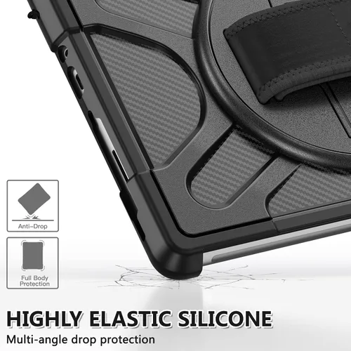 Vista 6 de Junfire Funda para Microsoft Surface Go 4 2023/Surface Go 3/Surface Go 2, a prueba de golpes, Surface Go de 10.5 pulgadas, correa de mano/soporte