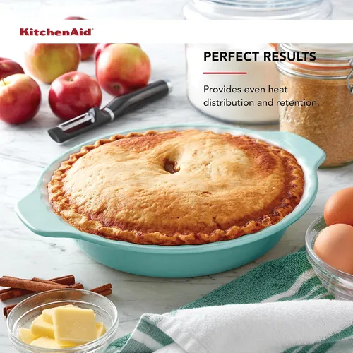 Vista 4 de KitchenAid Plato de pastel de gres vitrificado, 9 pulgadas
