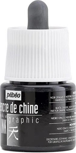 Vista 9 de Pebeo Graphic India - Tinta (1.5 fl oz), color negro