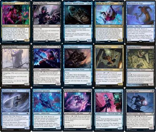 Vista 2 de Commander Dimir Ninja Deck - Azul Negro - Satoru Umezawa - EDH - 100 cartas - Magic The Gathering Deck - Muy fuerte