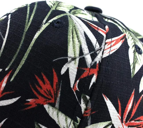 Vista 6 de Cotton Washed Canvas Printed Hat Visor Unisex Sun Adjustable Baseball Caps Squad Visor