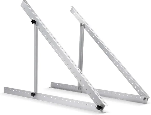 Vista 12 de BougeRV 8 unidades de soporte tipo Z para montaje de panel solar, compatible con RV, techo, embarcación, fuera de la red, 2 juegos de 4