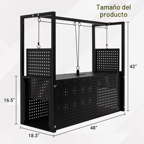 Vista 2 de Humane - Trampa grande para animales, color negro, 48 x 18.3 x 16 pulgadas