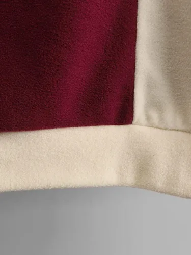 Vista 5 de WDIRARA Sudadera de manga larga con cuello redondo y bloques de color para hombre