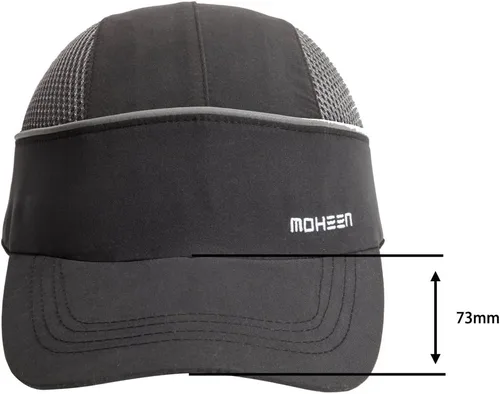 Vista 2 de MOHEEN Gorra de seguridad estilo gorra de béisbol con rayas reflectantes, ligera y transpirable, gorra de protección para la cabeza