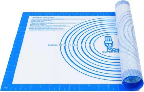 Vista 7 de Tapete de Silicona Antiadherente para Repostería Grande con Medidas de 16'' por 20'' para Tapete de Silicona para Hornear, Mostrador, Rodillo