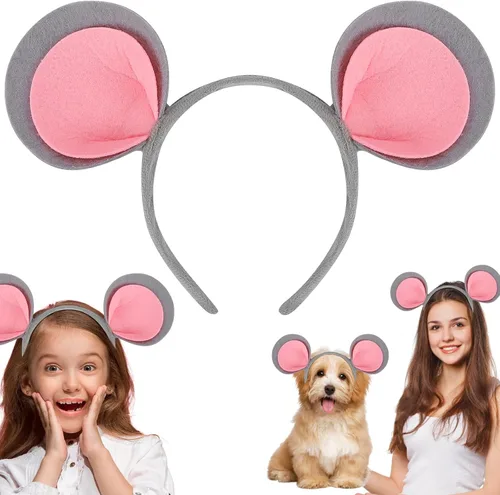 Vista 16 de KICOSY Diadema de orejas de animal de felpa, accesorios para el cabello Rana