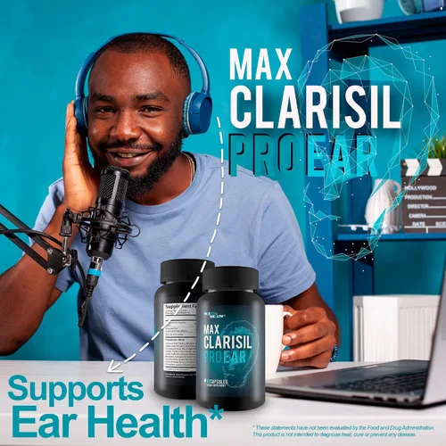 Vista 5 de Max Clarisil Pro Ear - Soporte para pérdida auditiva y timbre auditivo - Fórmula natural a base de cúrcuma para apoyar la reducción de la hinchazón
